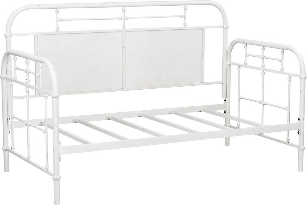 Liberty Furniture Youth Twin Metal Day Bed Antique White 179