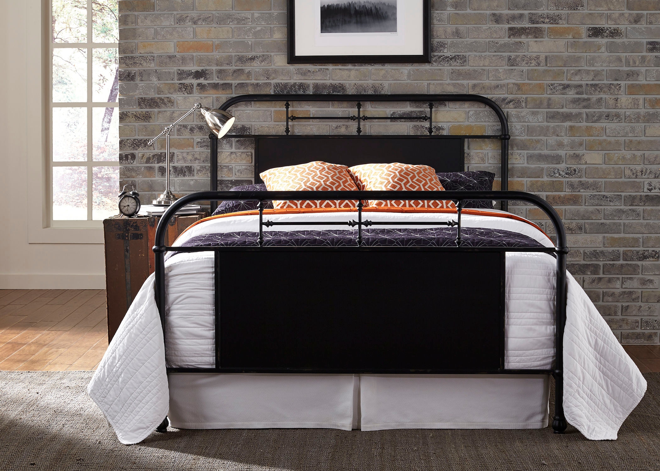 Liberty Furniture Bedroom Queen Metal Bed - Black 179-BR13HFR-B ...