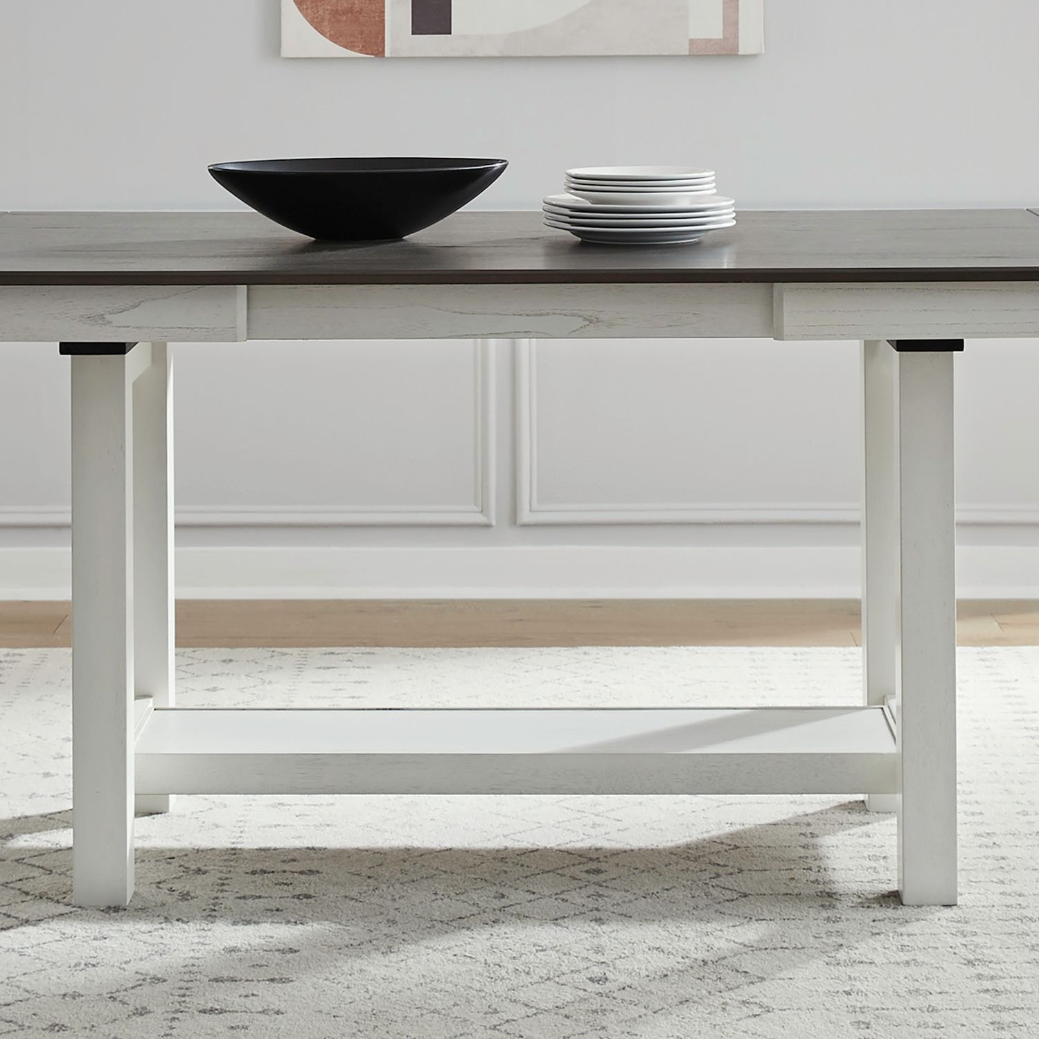 Liberty Furniture Casual Dining 5 Piece Gathering Trestle Table