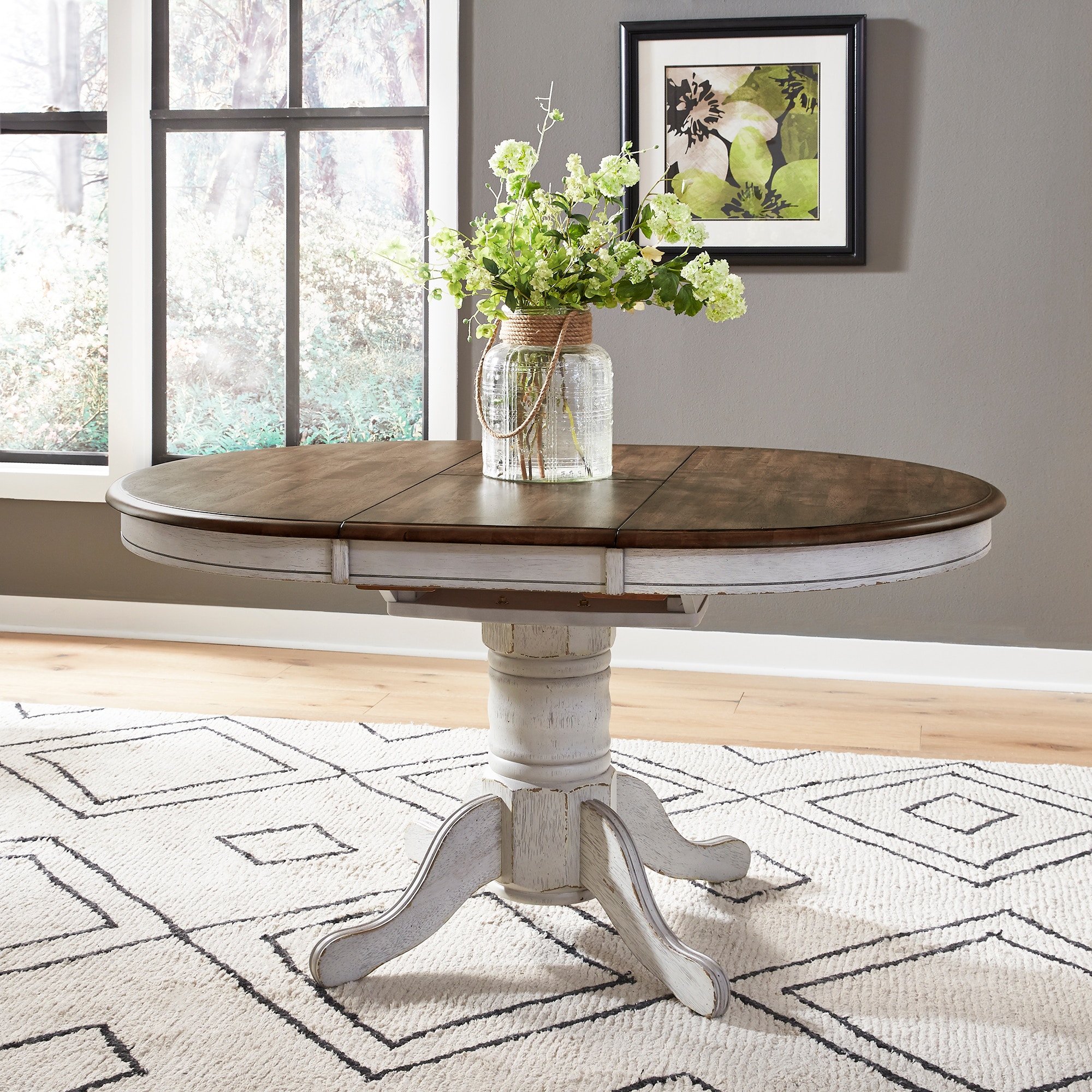 Oval dining deals table pedestal base