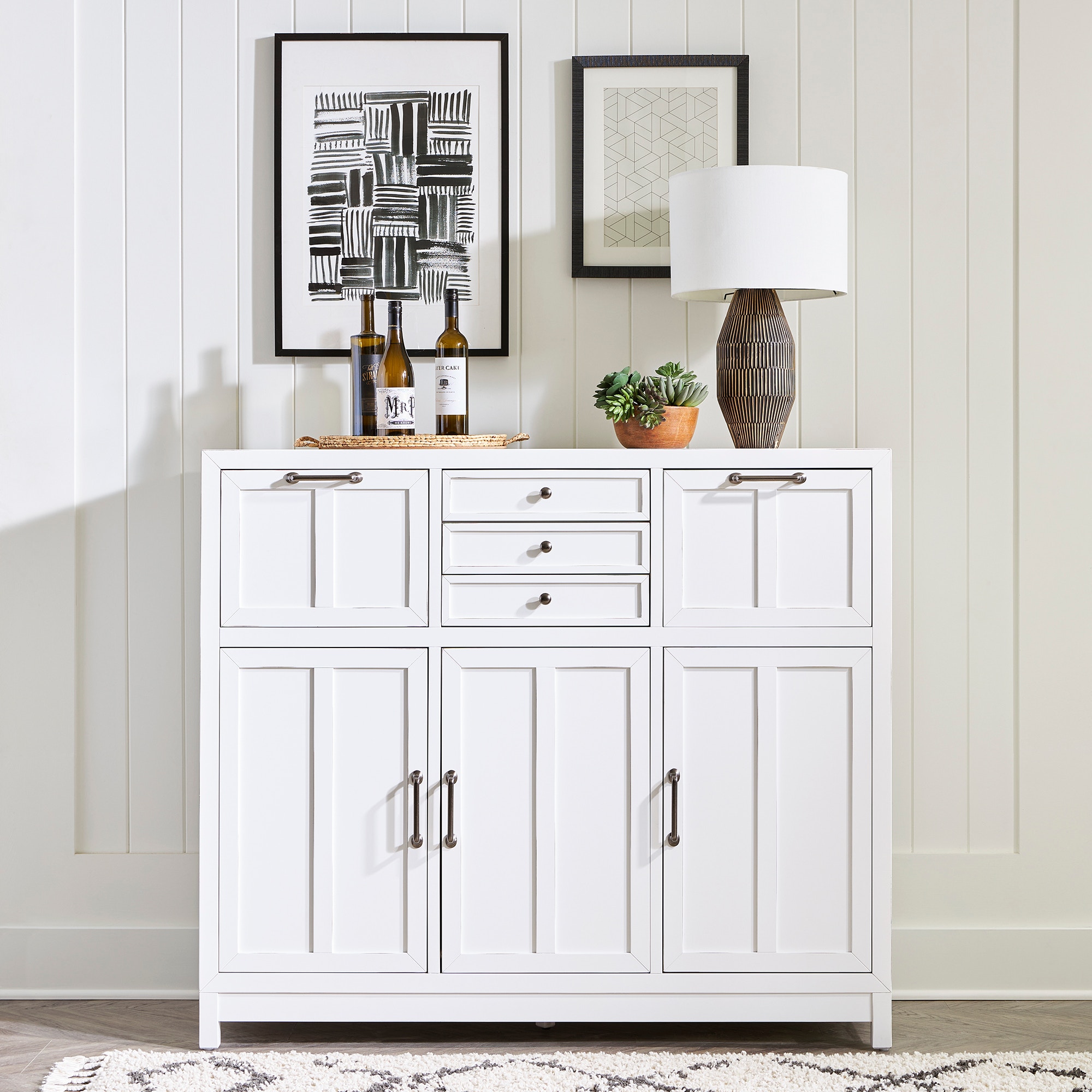 White dining clearance buffet cabinet