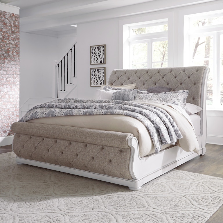 Liberty Furniture Bedroom Queen Uph Sleigh Bed 244 Br Qusl Stacy