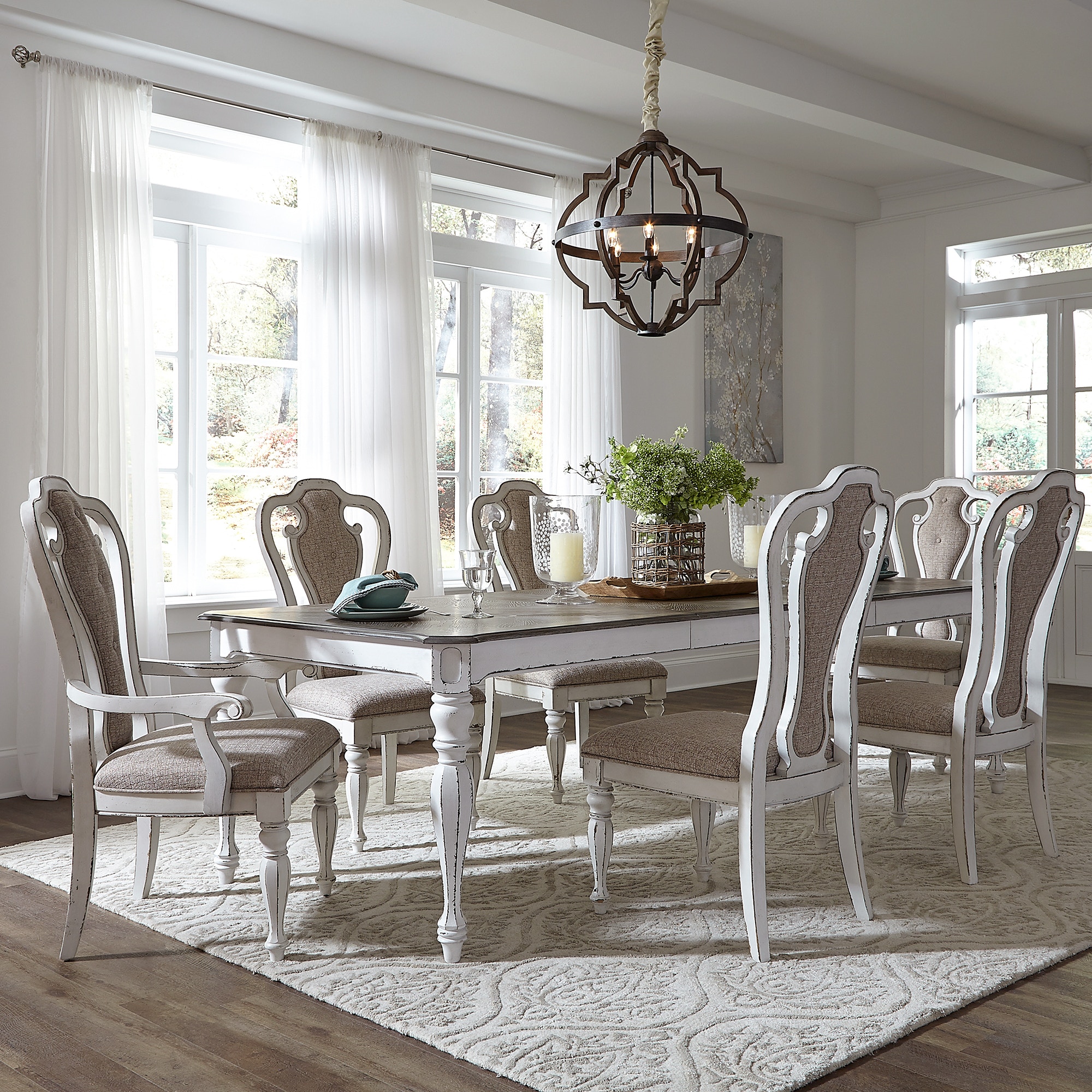 Magnolia manor 7 piece best sale dining set