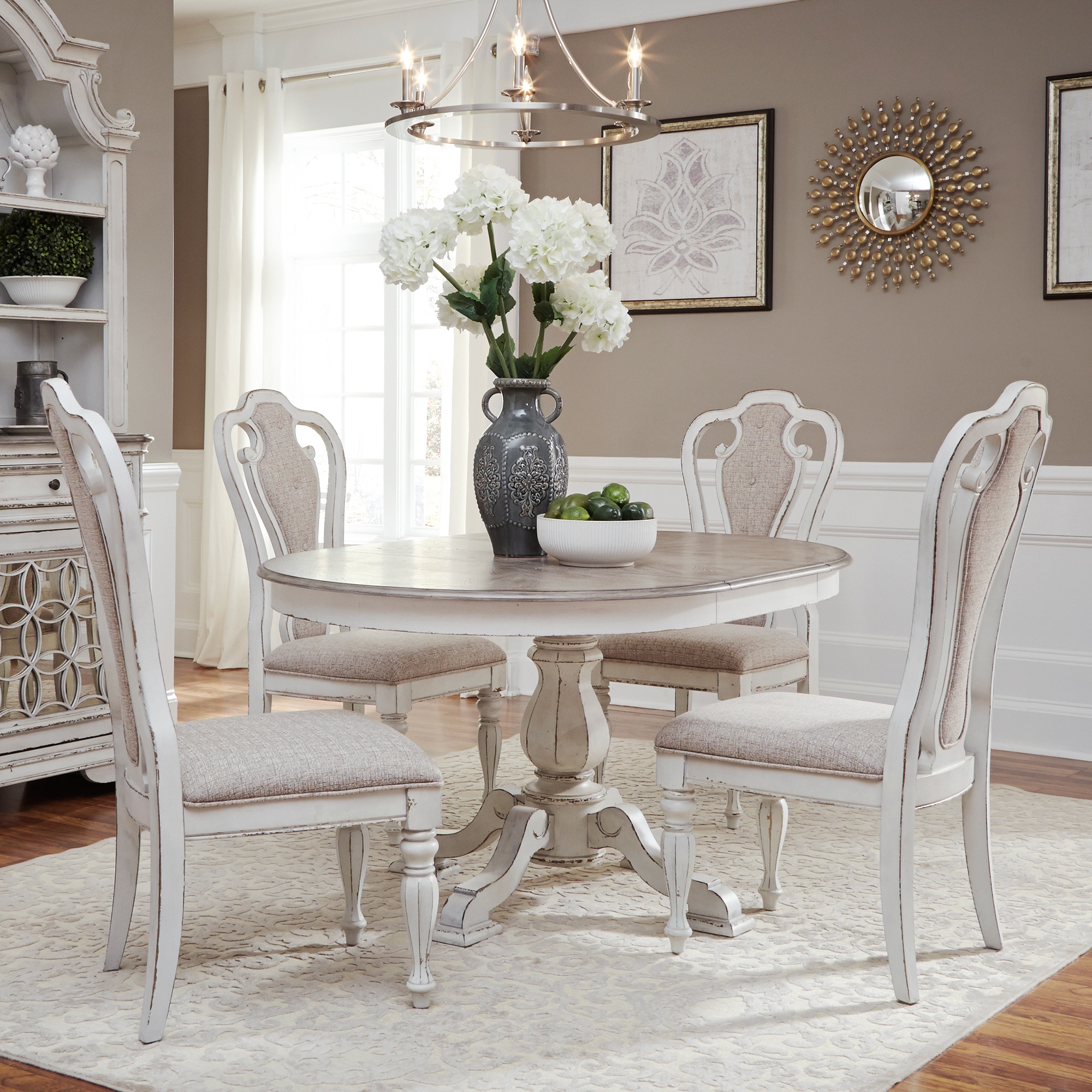 White wood dining table set hot sale