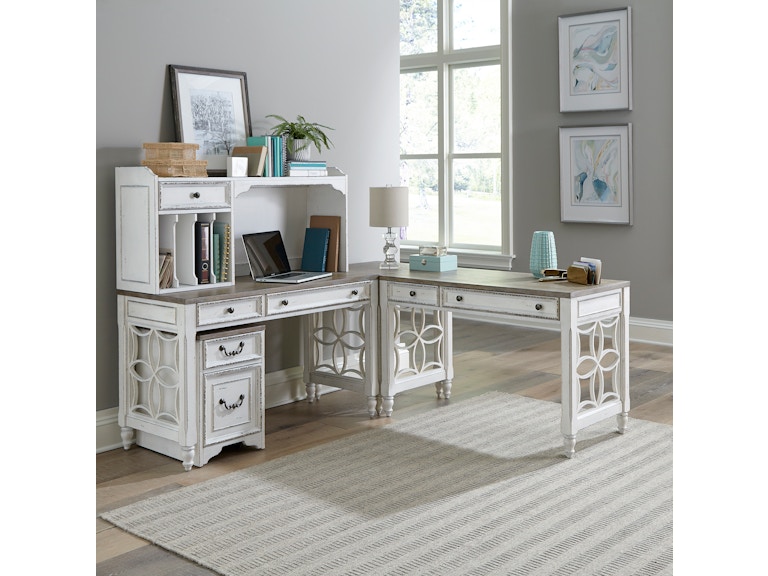 Liberty Furniture L Shaped Desk Set 244-HOJ-LSLD 244-HOJ-LSLD