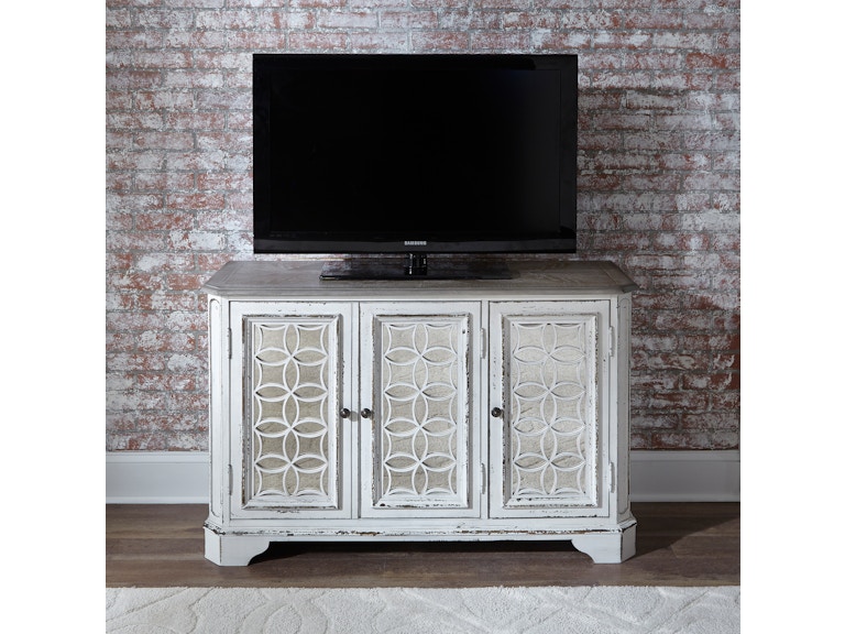 Liberty Furniture Magnolia Manor 51” TV Console with Mirrored Doors 244-OT1031 LI244-OT1031