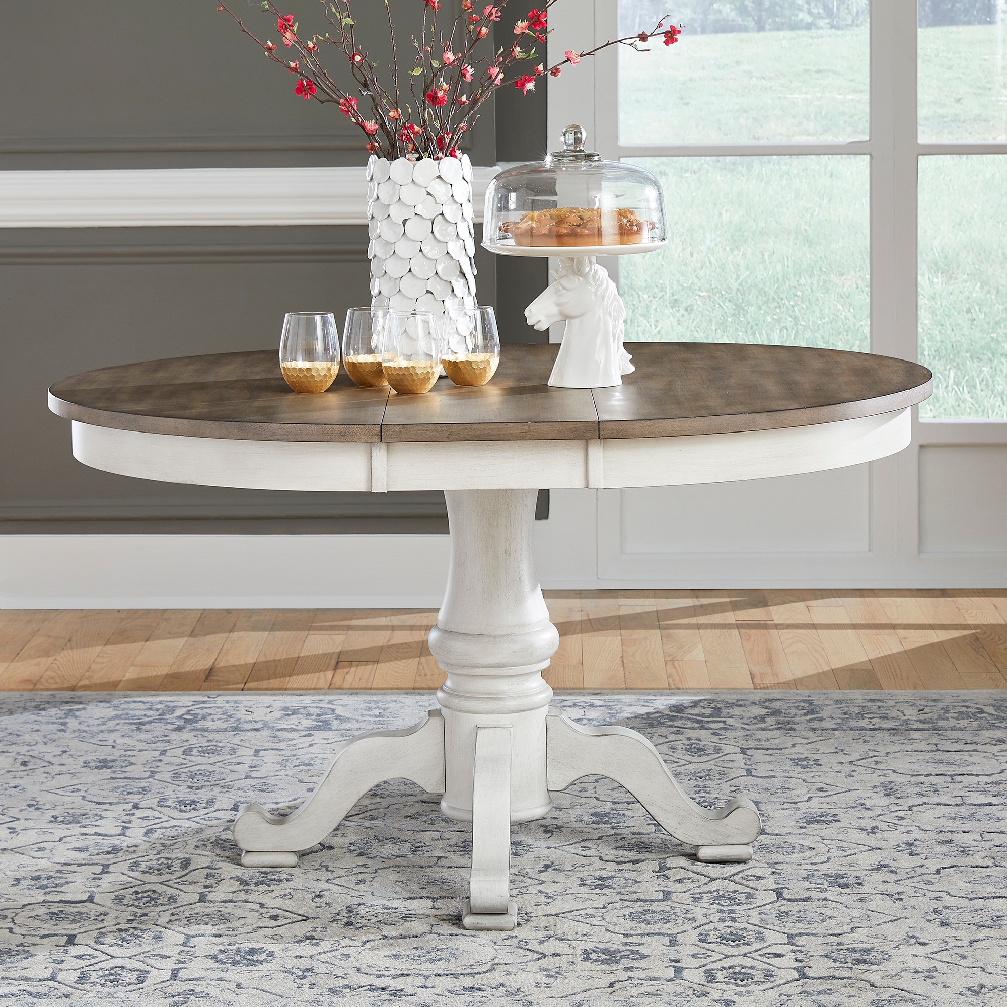 liberty furniture pedestal table