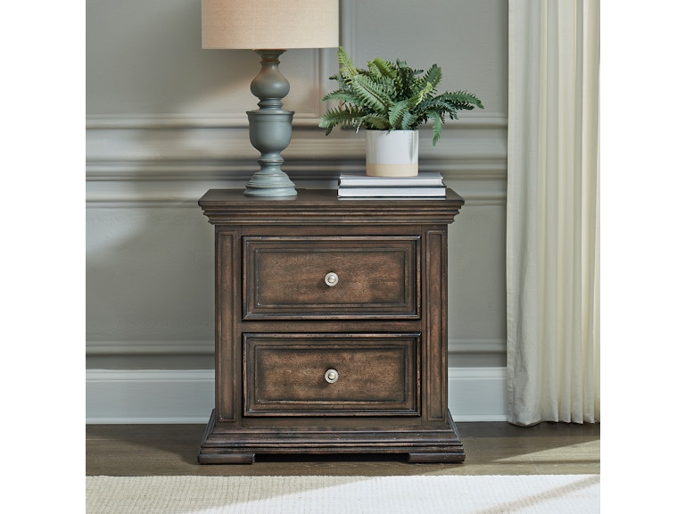 Liberty Furniture 2 Drawer Night Stand with Charging Station 361-BR61 306574972