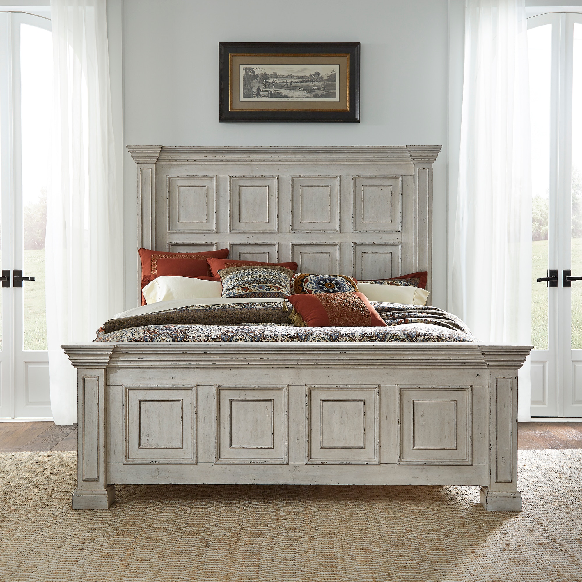 アトリエGG WHITE BARRELBED Liberty Furniture Bedroom King Panel Bed 361W-BR-KPB - Klingman's