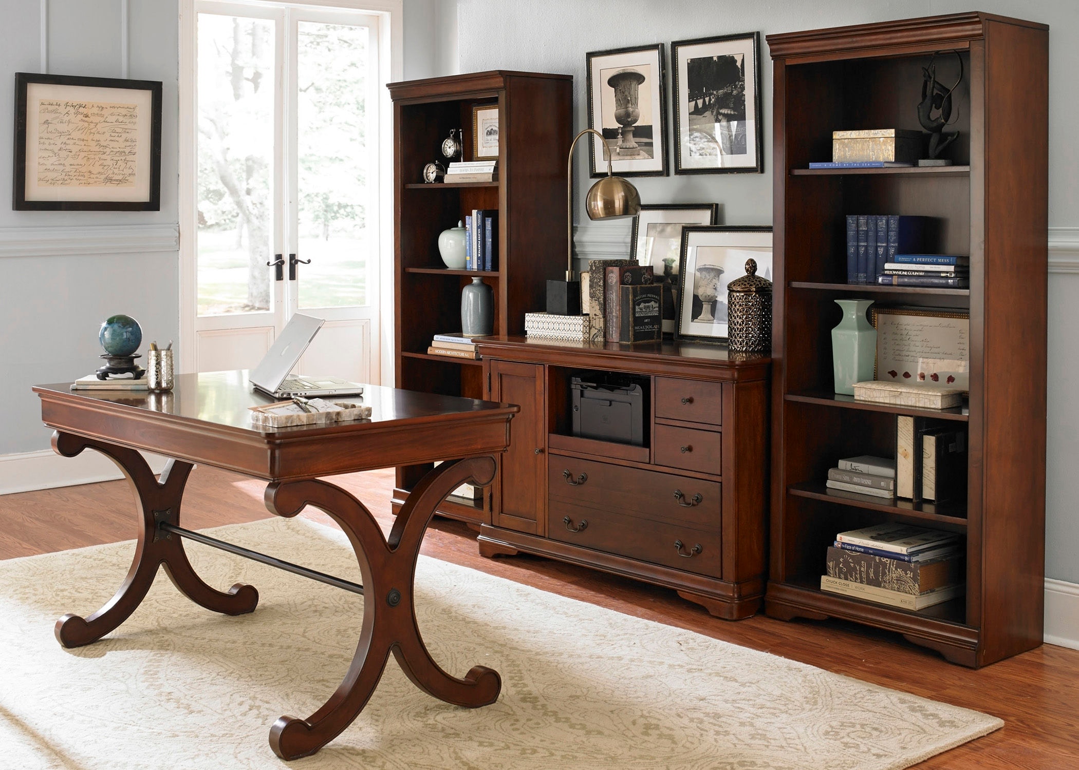 Cherry wood shop office credenza