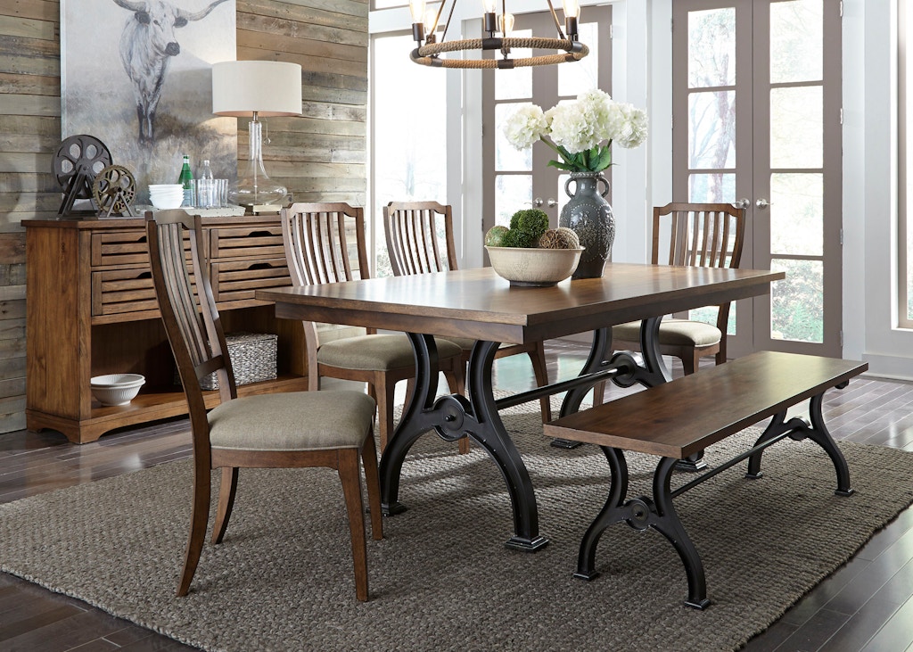 liberty furniture dining room trestle table