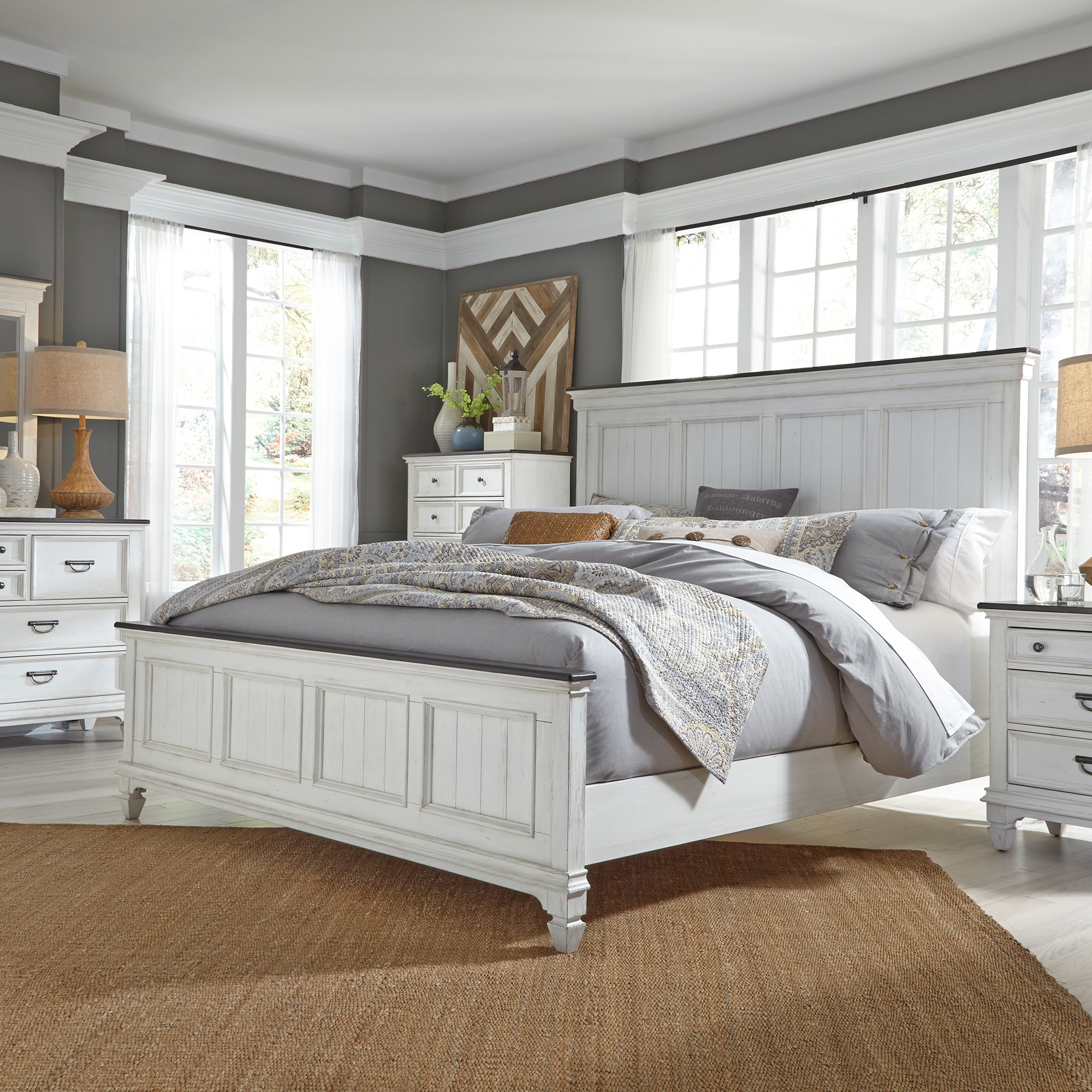 Liberty Furniture Bedroom Queen Panel Bed 417-BR-QPB - Wenz Home