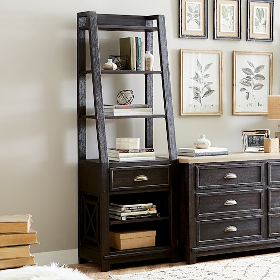 Liberty Furniture Leaning Bookcase Pier 422-HO201 at Woodstock Furniture & Mattress Outlet