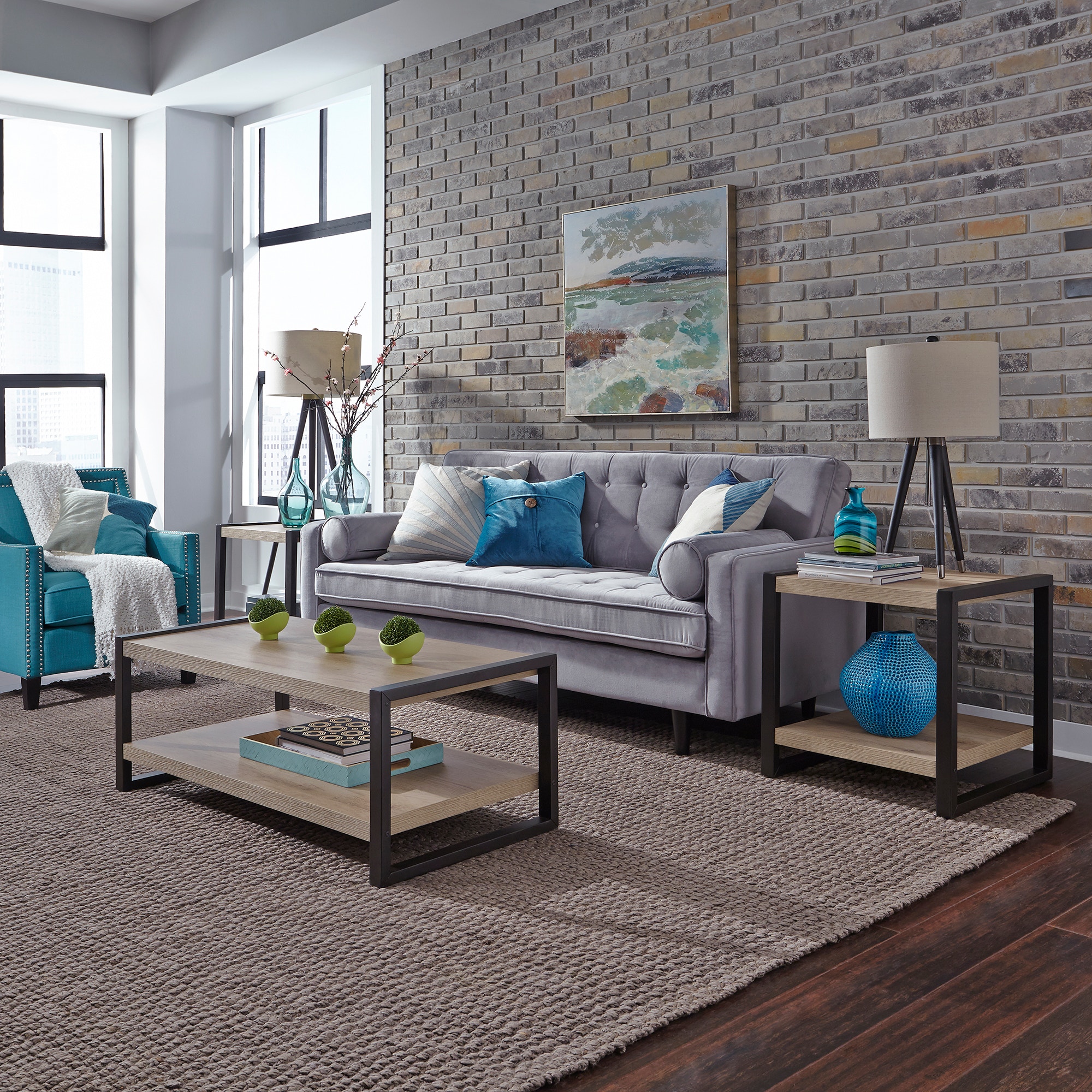  3 Pack with Faux Metal 