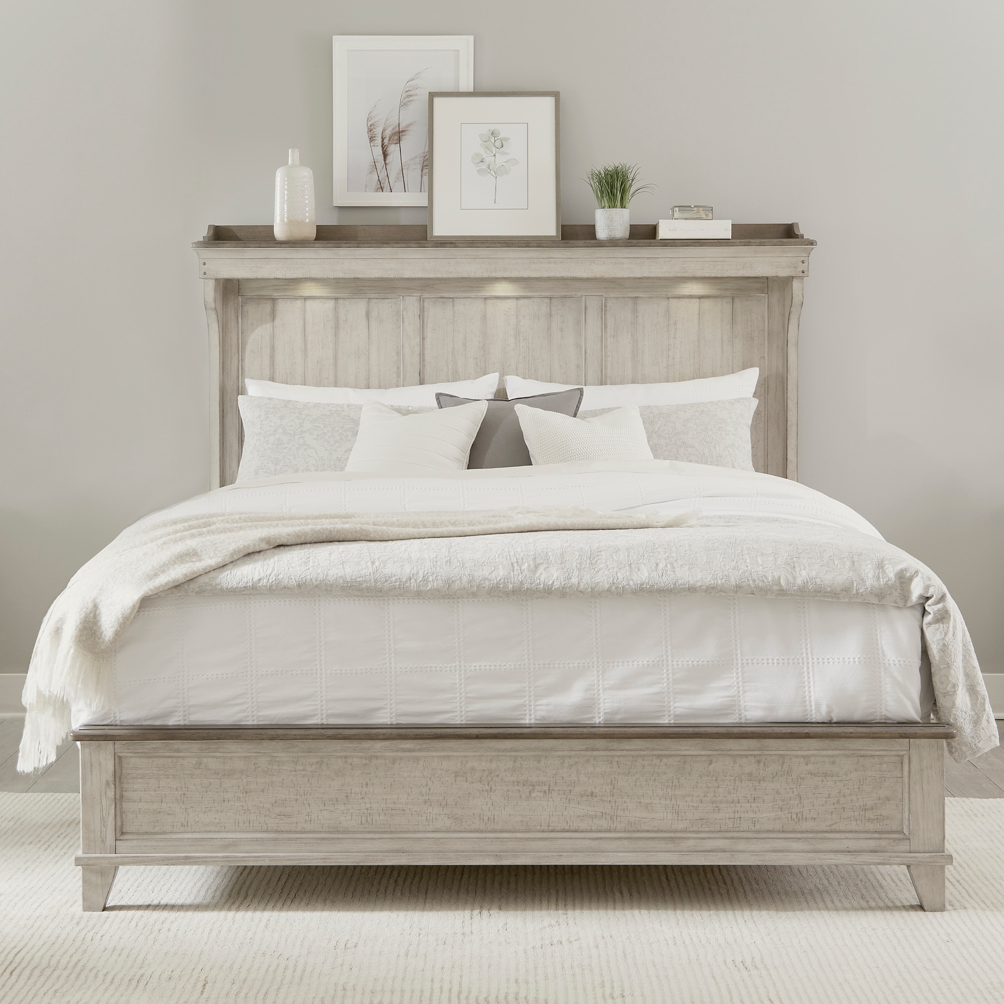 Liberty Furniture Bedroom King Mantle Bed 457BRKMT Hickory