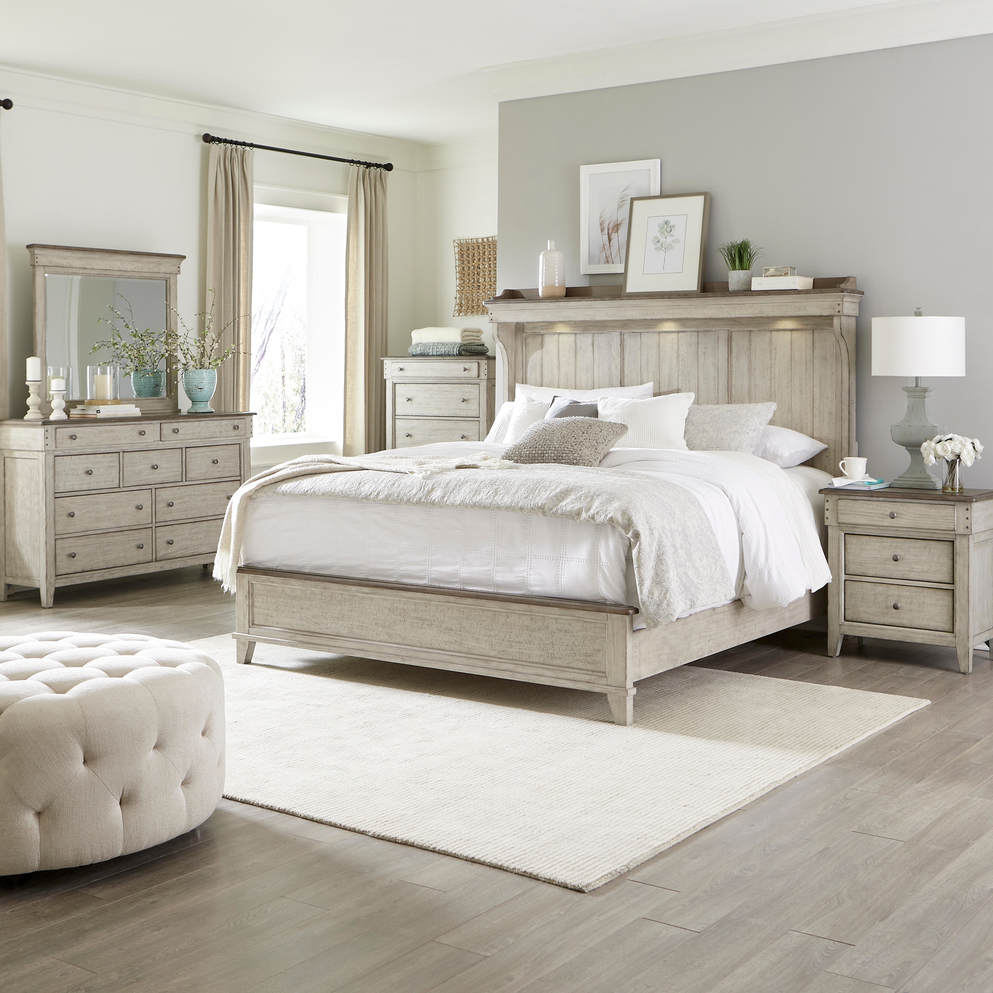 Farmhouse king deals size bedroom set