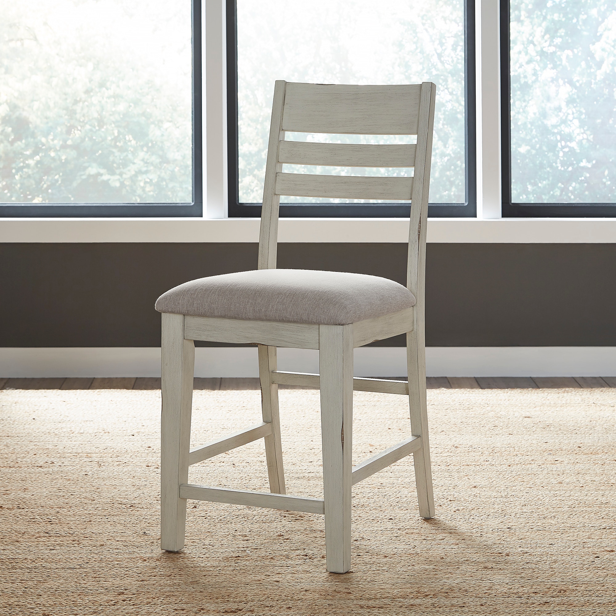 White ladder back discount chairs