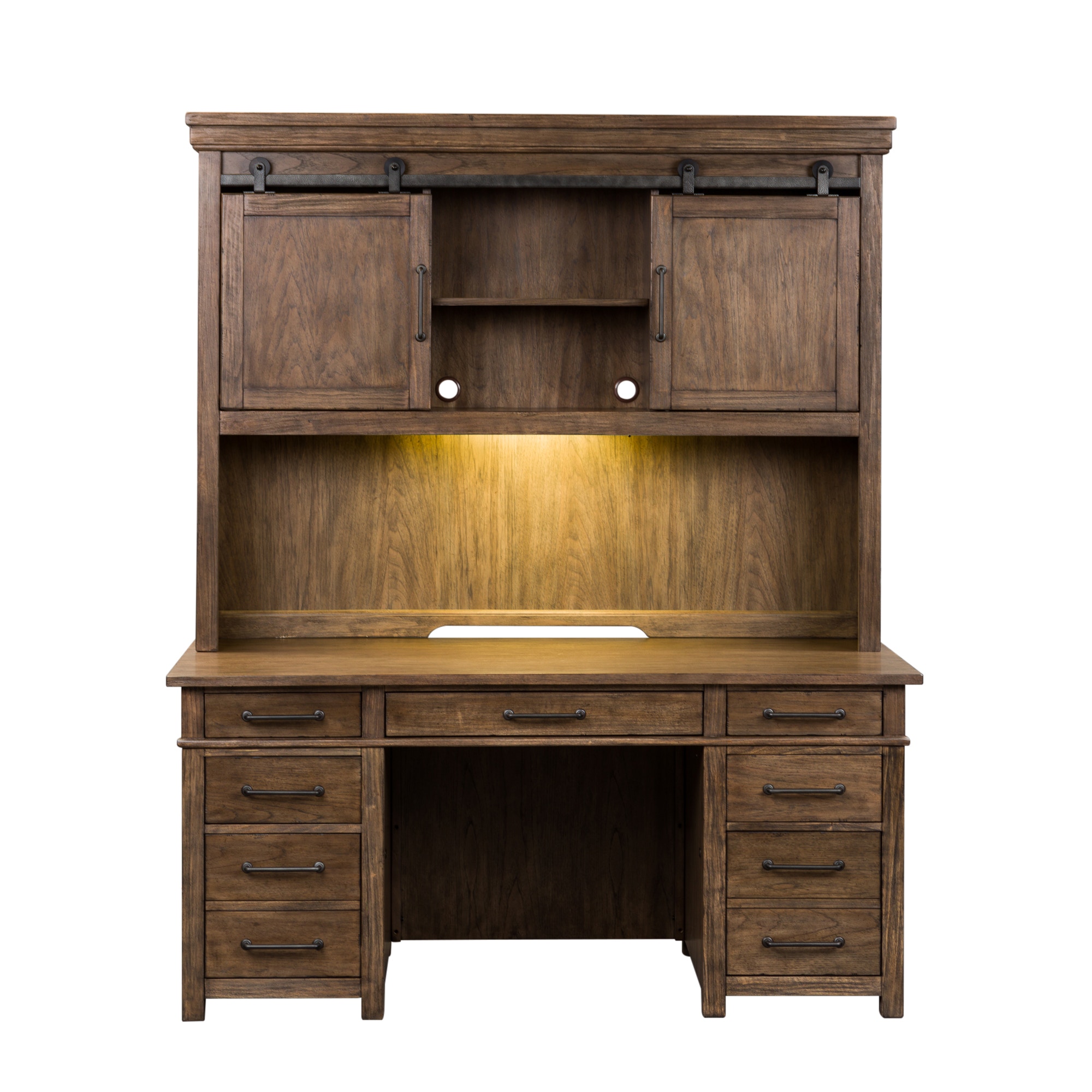 Liberty Furniture Home Office Credenza And Hutch 473 Ho Chs