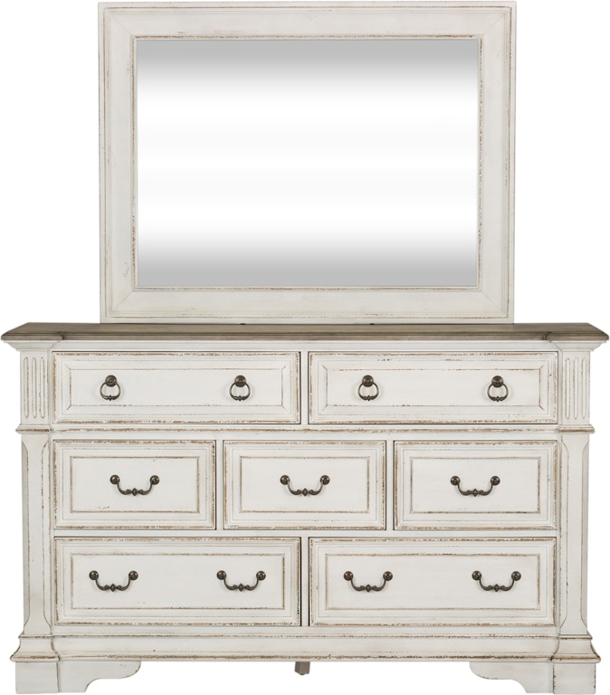 Liberty Furniture Bedroom Dresser And Mirror 520 Br Dm Upper