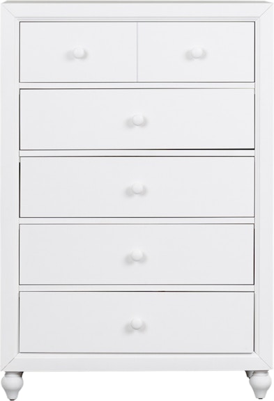 Liberty Furniture Cottage View White 5 Drawer Chest 523-BR40 593380365