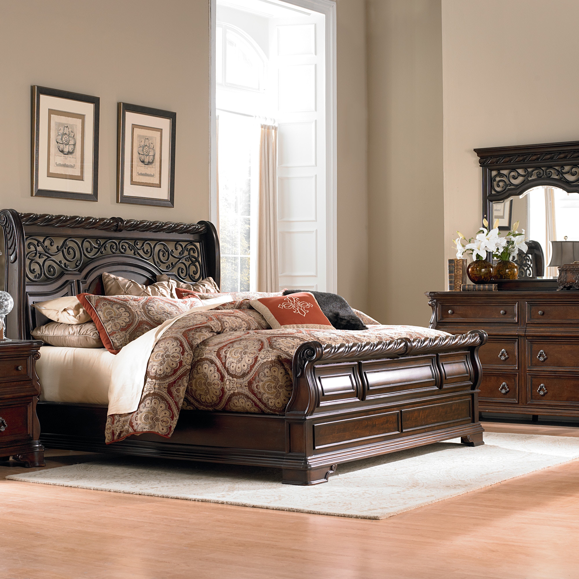 Arbor place store king sleigh bed