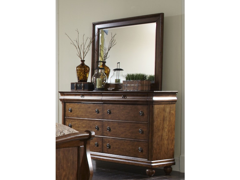 Liberty Furniture Bedroom Dresser And Mirror 589 Br Dm Abernathy S Liberty Furniture 8 Drawer Dresser 589 Br31 At Abernathy S