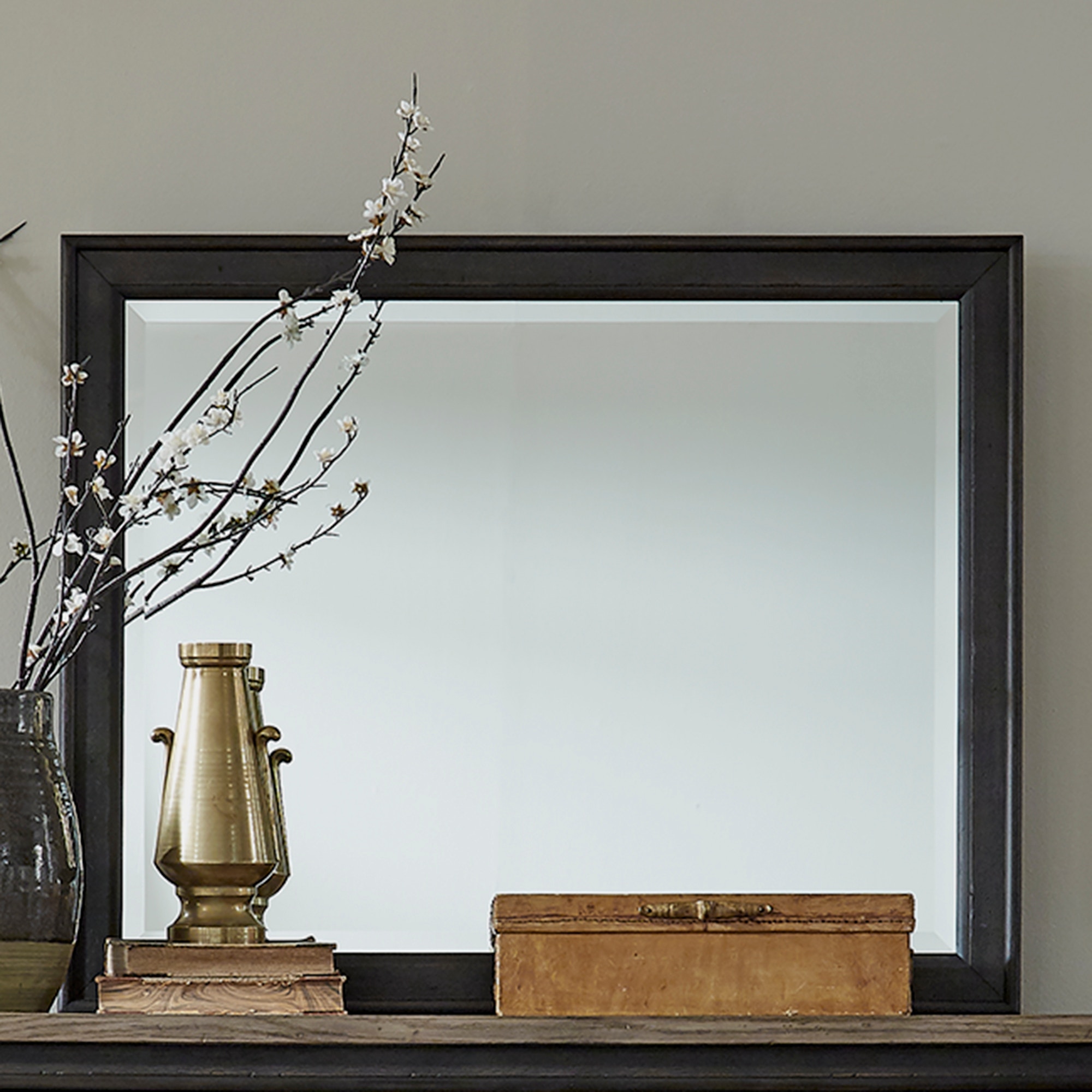 Liberty Furniture Mirrors Landscape Mirror - Black 615-BR51-B
