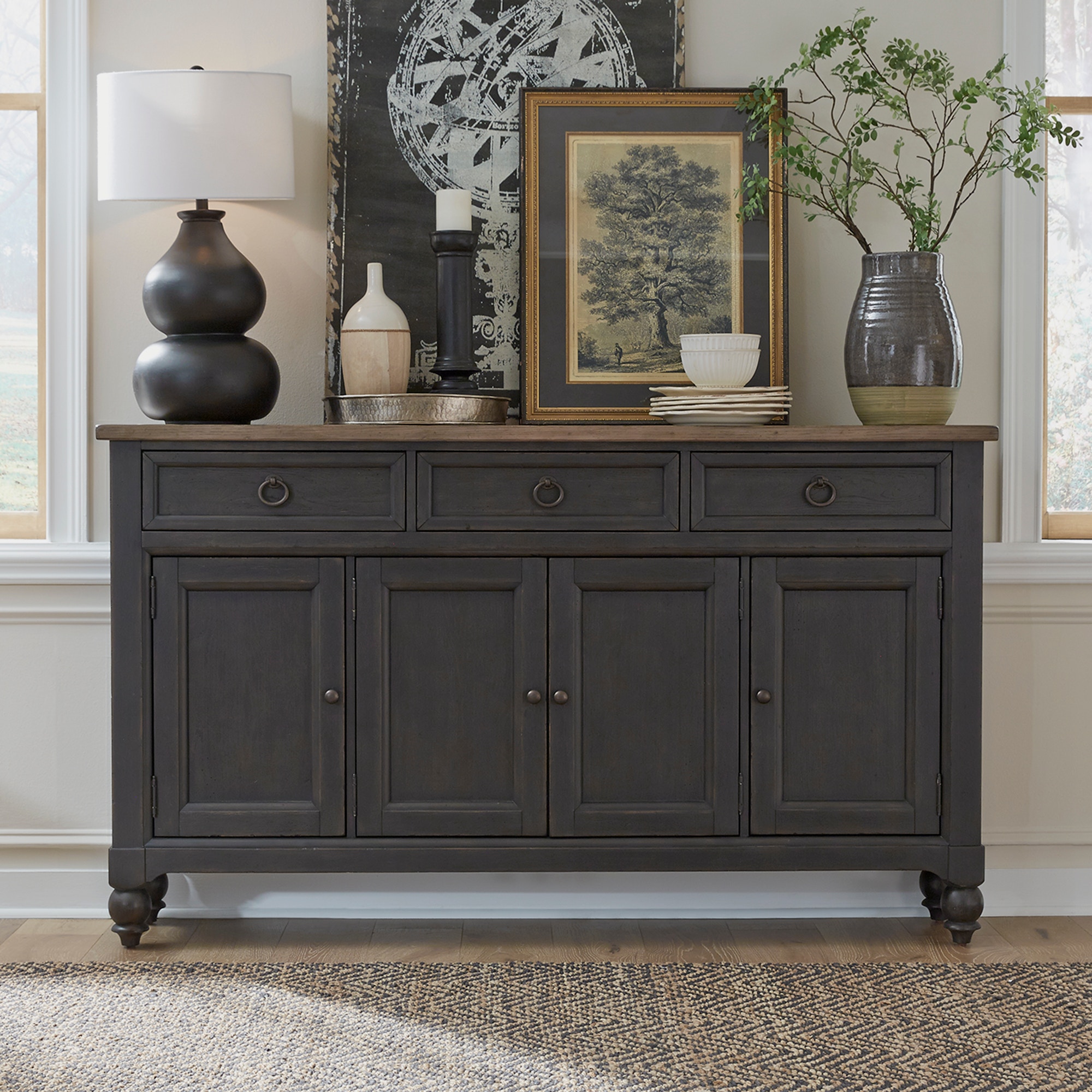 Dark grey clearance buffet