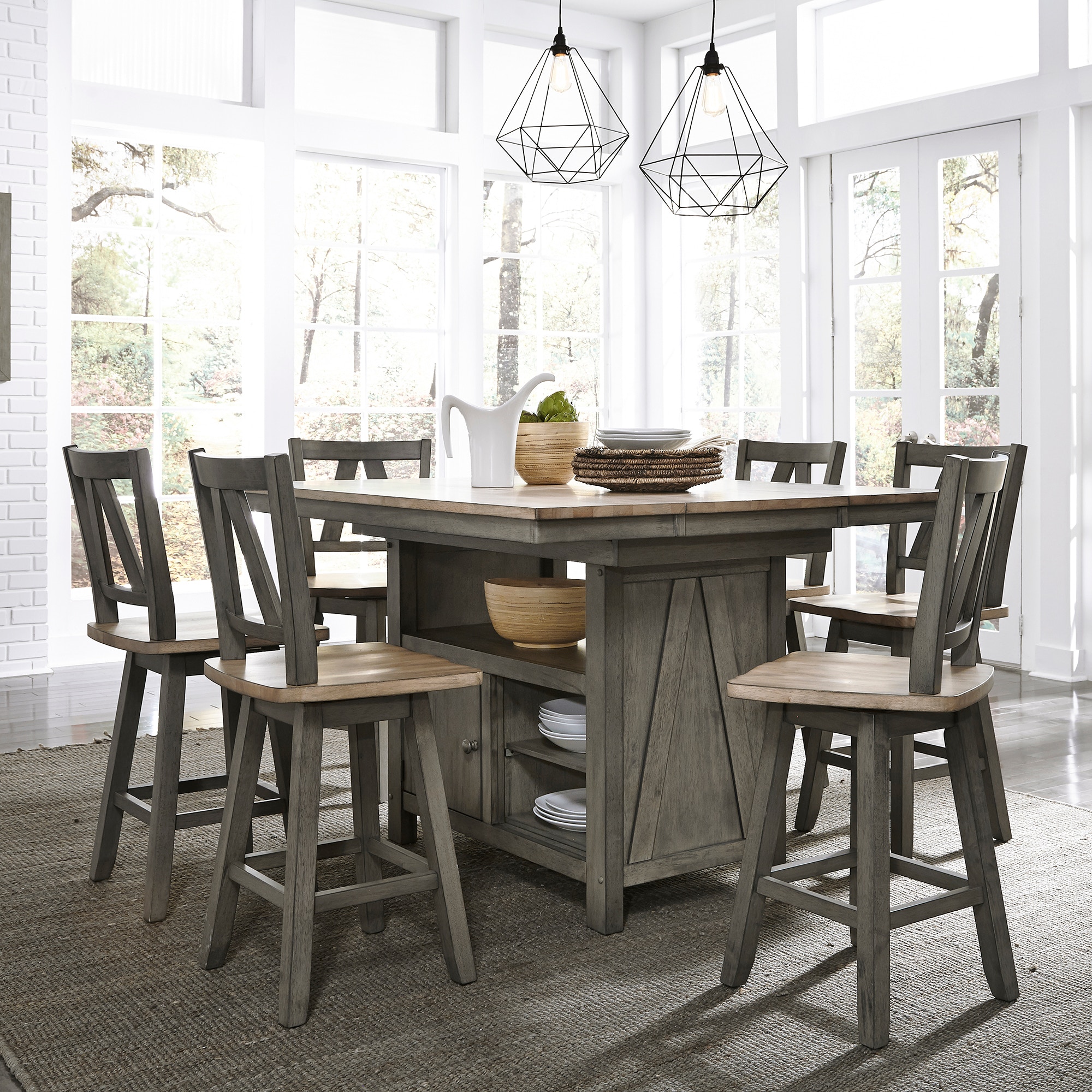 Liberty furniture 7 piece dining online set