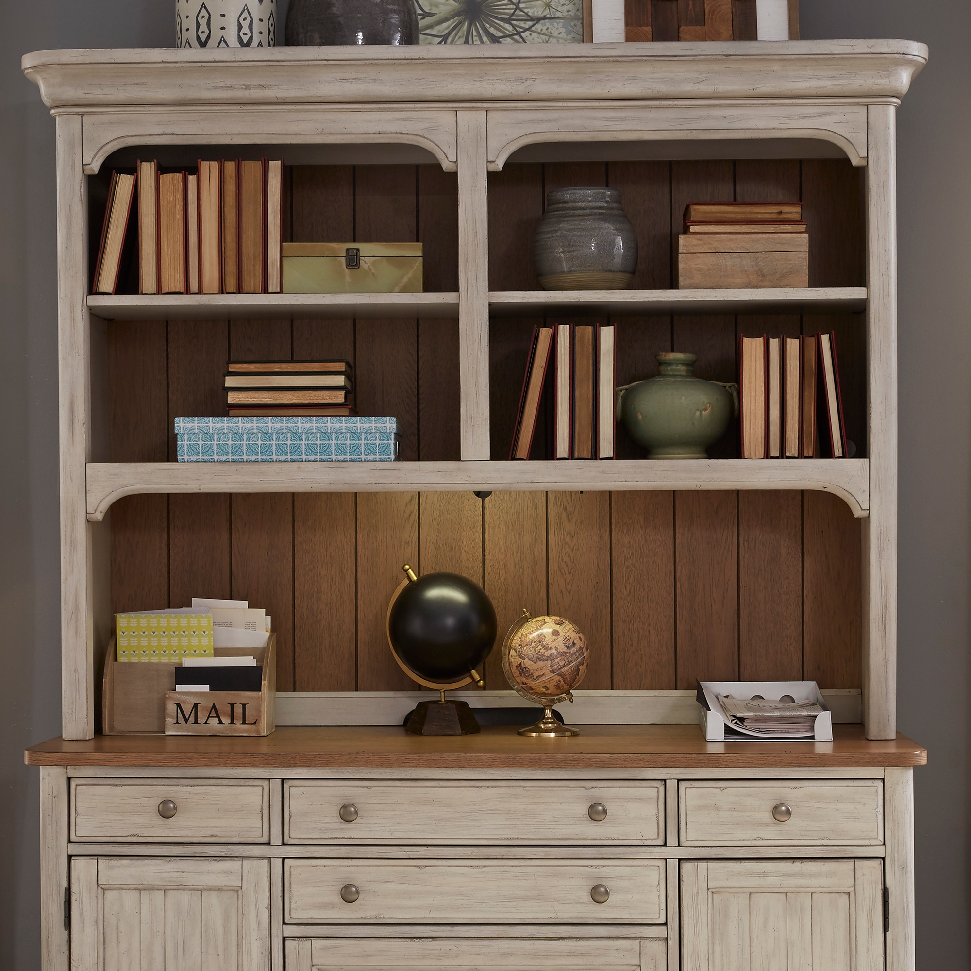 Credenza bookcase clearance hutch