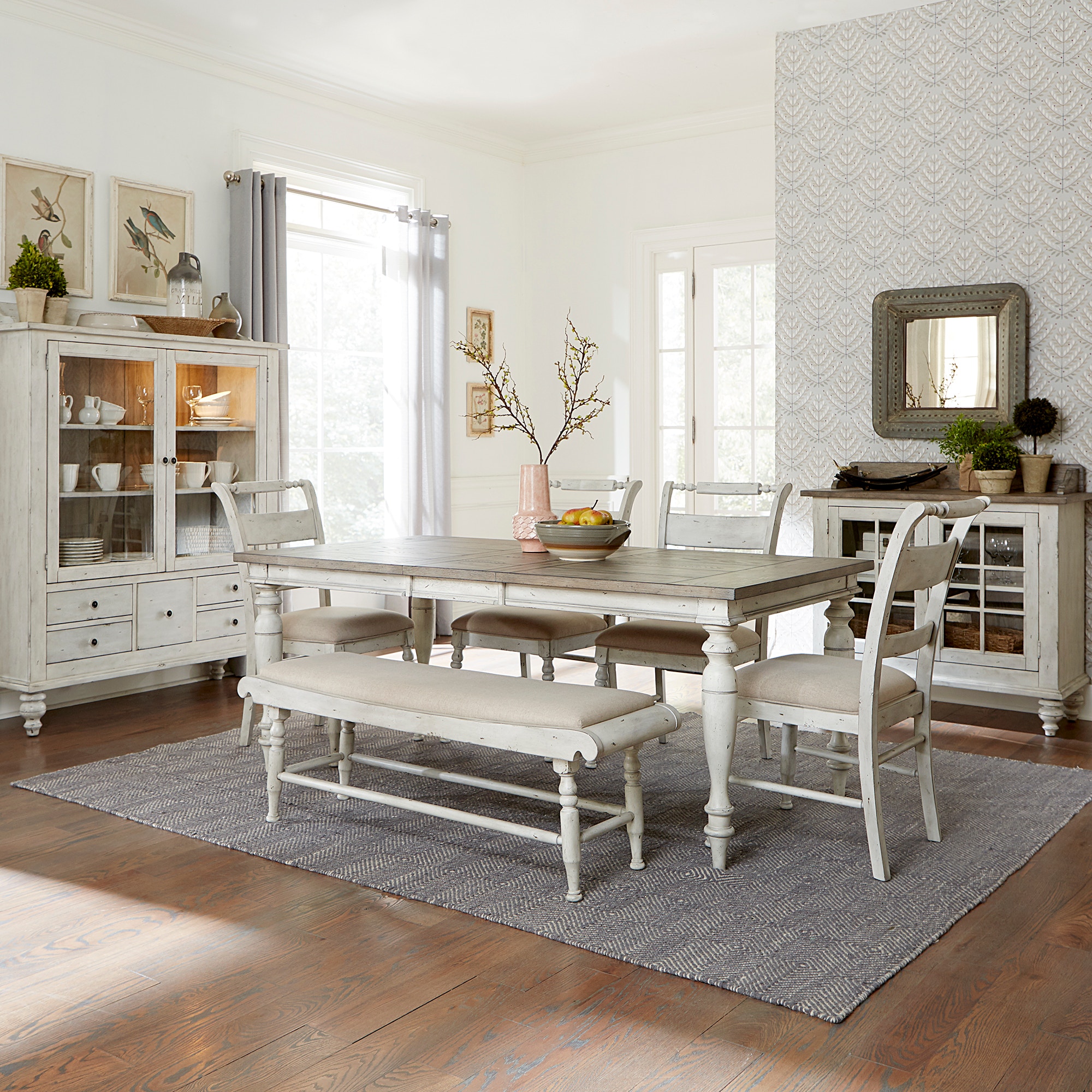 Liberty furniture farmhouse casual deals dining table