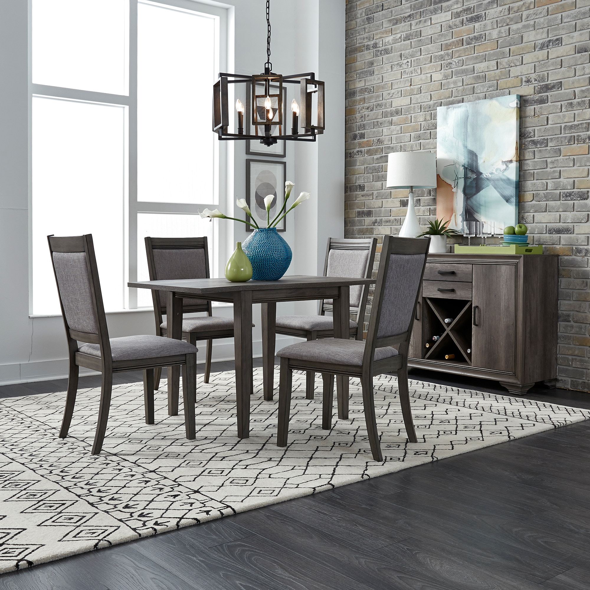 5 piece drop discount leaf dining set