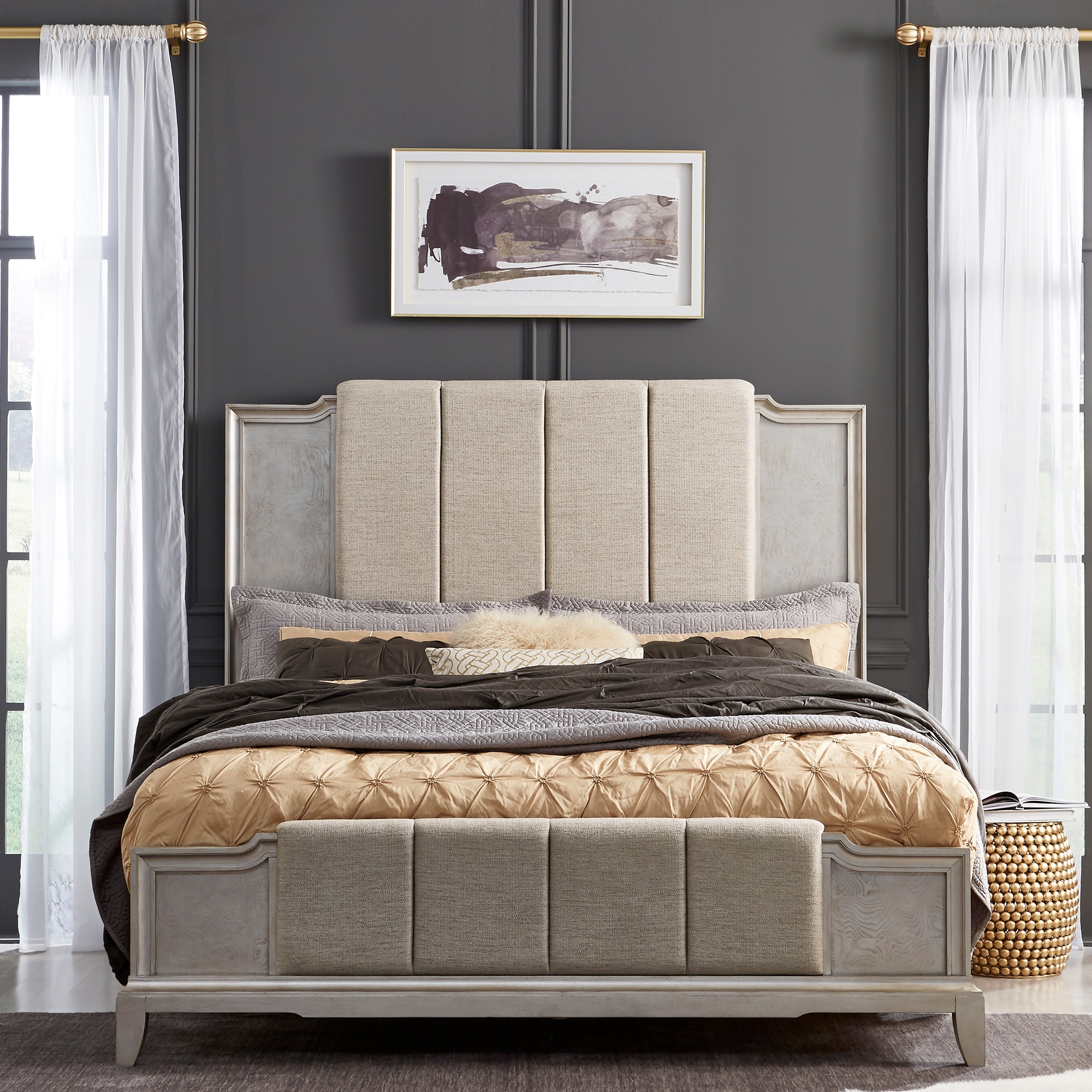 Liberty Furniture Bedroom King Upholstered Bed 849-BR-KUB