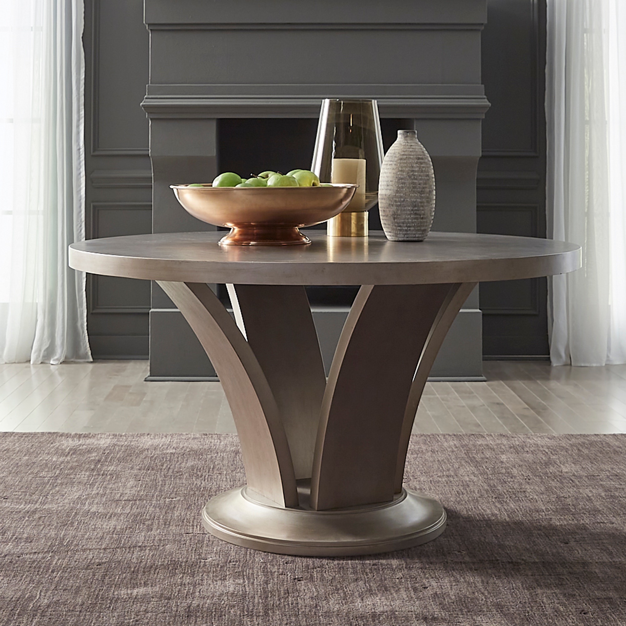 Liberty furniture round pedestal outlet table