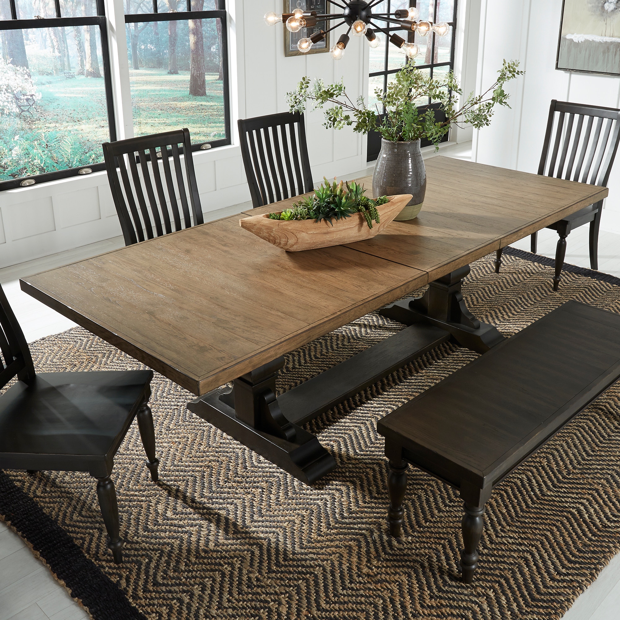 Liberty farmhouse online trestle table