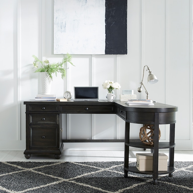 Liberty Furniture Home Office Opt L Shaped Desk Set 879-HO-OLSD - Ross  Furniture & Bedding
