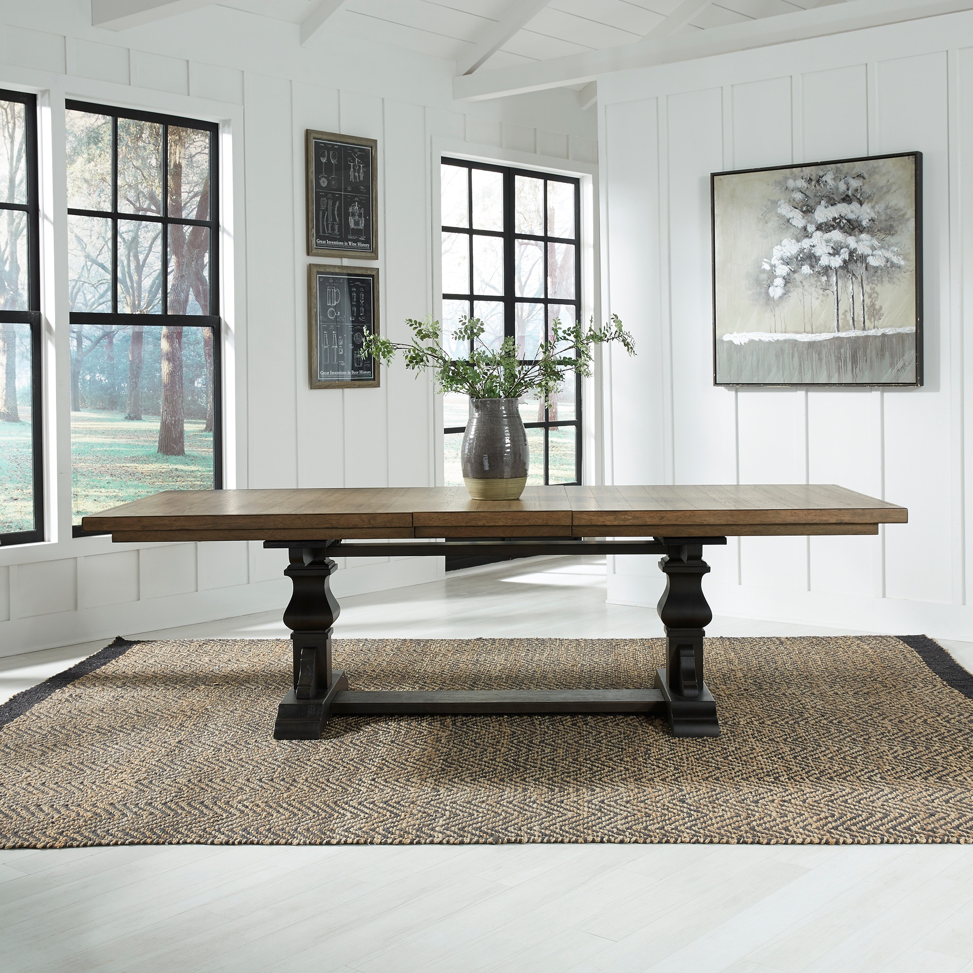 Liberty furniture farmhouse casual deals dining table