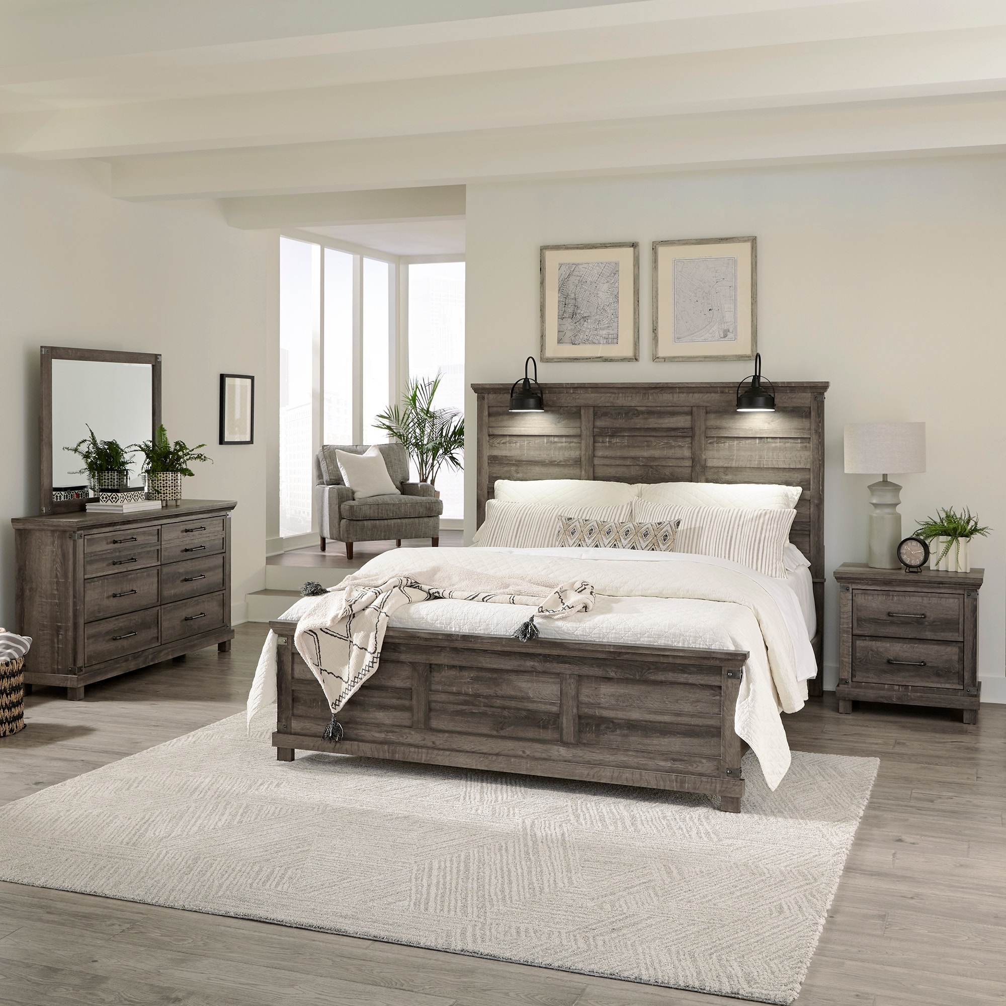 Rustic king on sale bedroom furniture