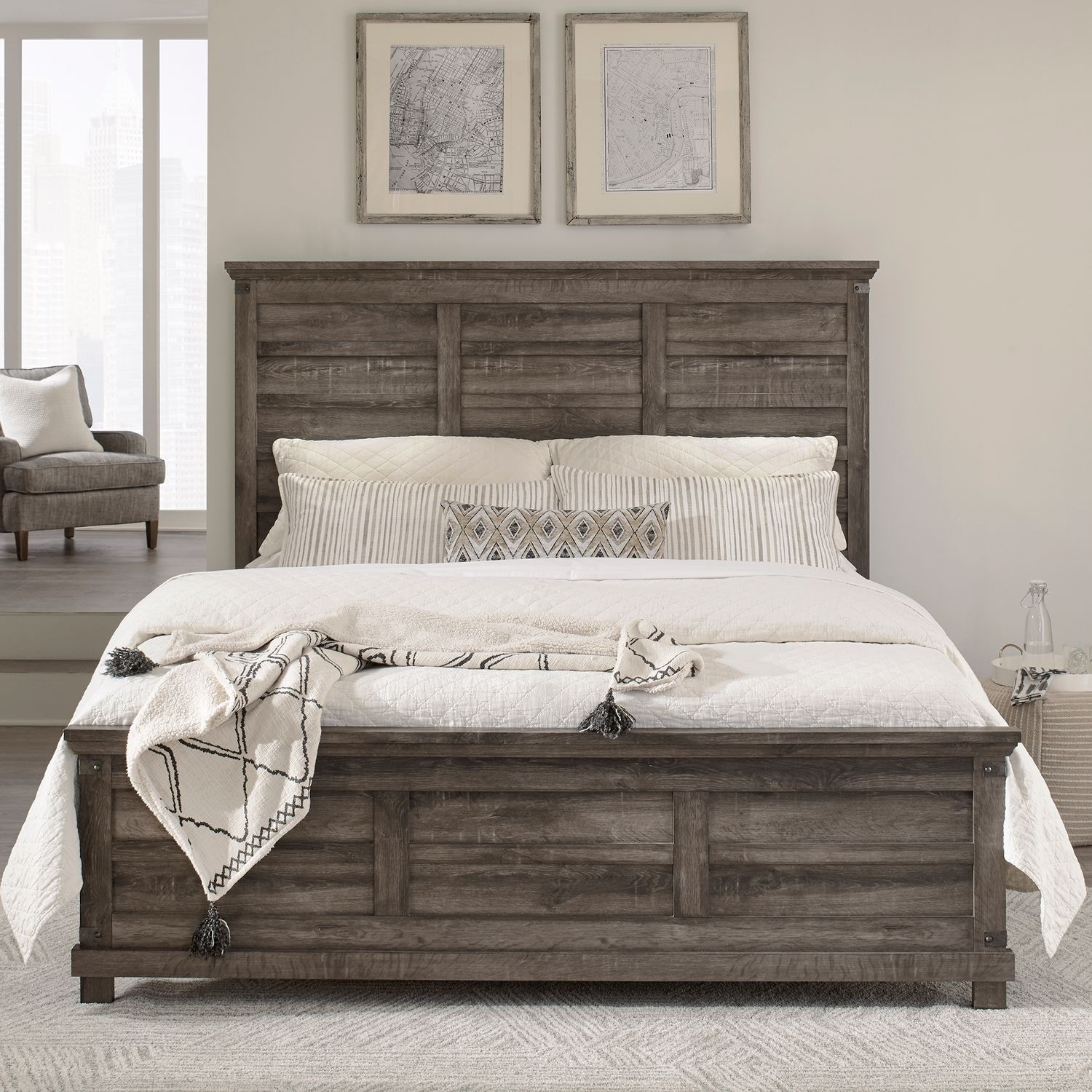 Liberty Furniture Bedroom Queen Panel Headboard and Footboard 903
