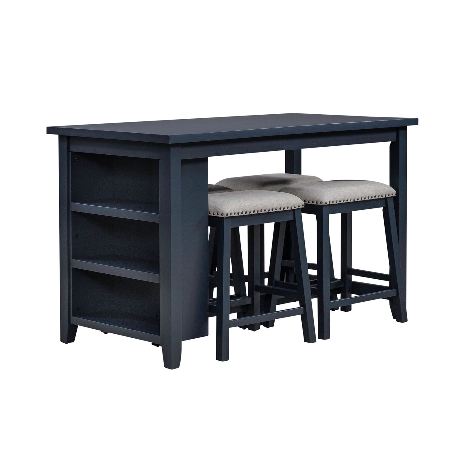 Liberty Furniture 5 Piece Counter Set- Navy 