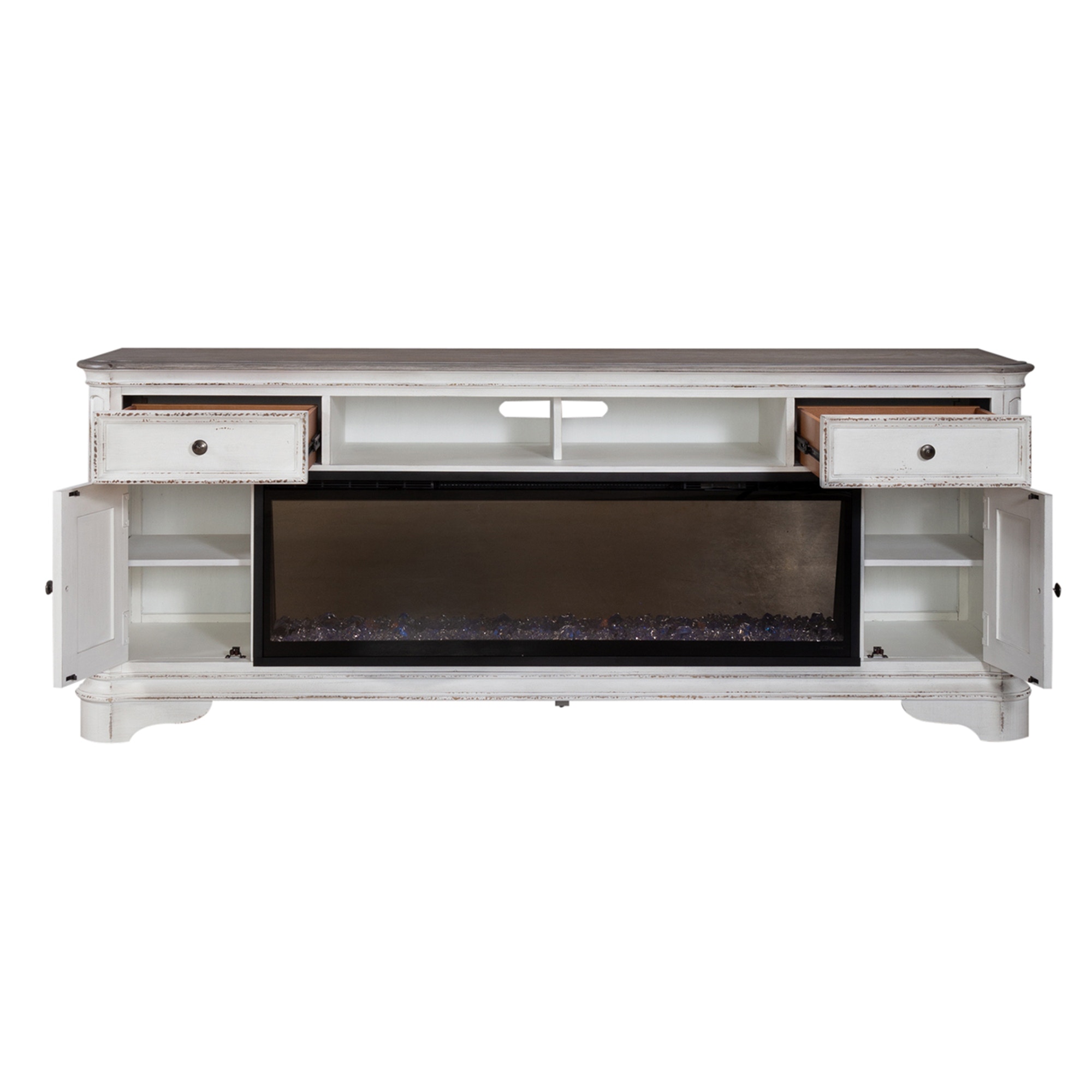 Fireplace tv stand for 82 inch tv discount