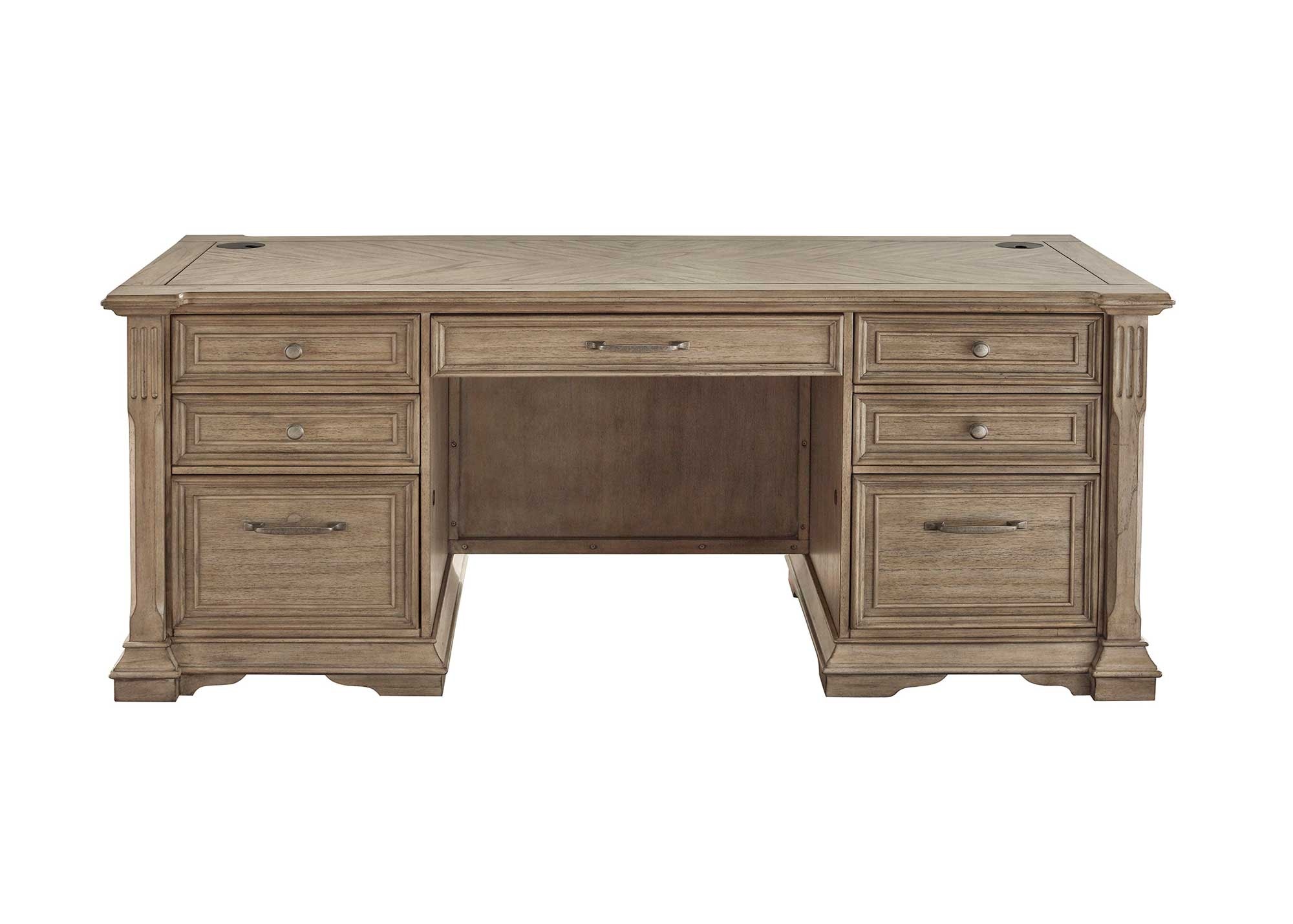 Martin Furniture 68 Inch W Double Pedestal Desk IMBR680