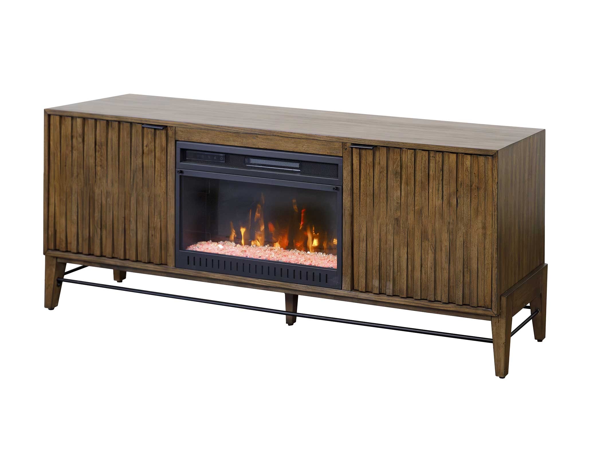 Martin Furniture 72 Inch Fireplace TV Stand IMDY370FP - Salt Creek