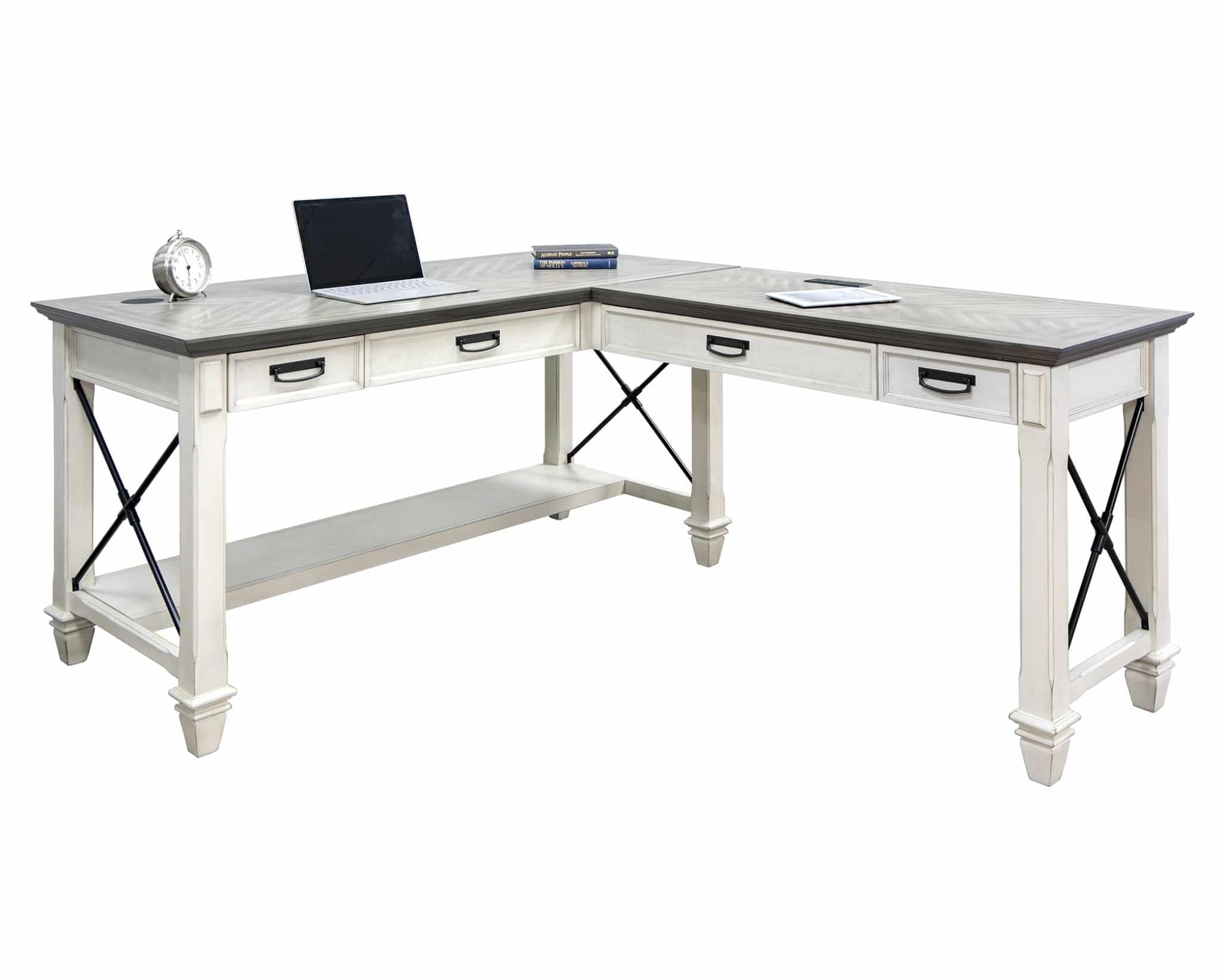 Martin Furniture Open L-Shaped Desk IMHF386RW-KIT