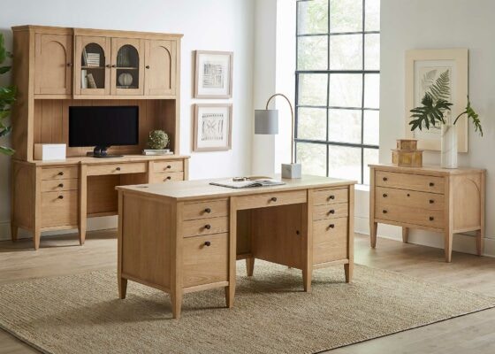 Martin Furniture Home Office Double Pedestal Desk IMLR680 Quality