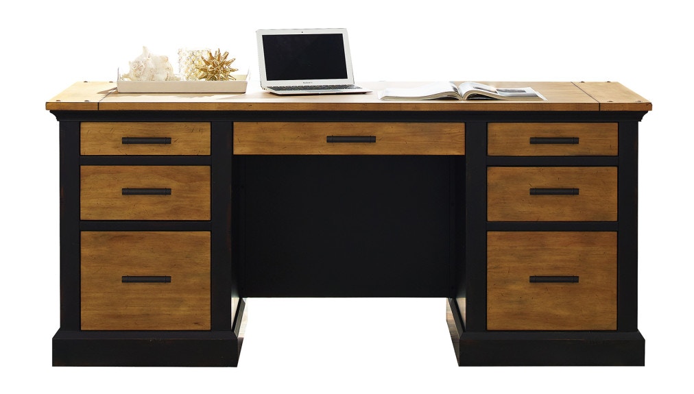 Martin Furniture Home Office Double Pedestal Desk IMTE680