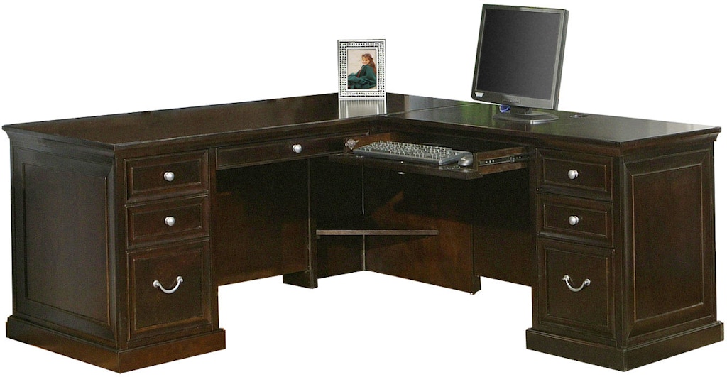 Martin Furniture Home Office L Shaped Desk Fl684r Klingmans