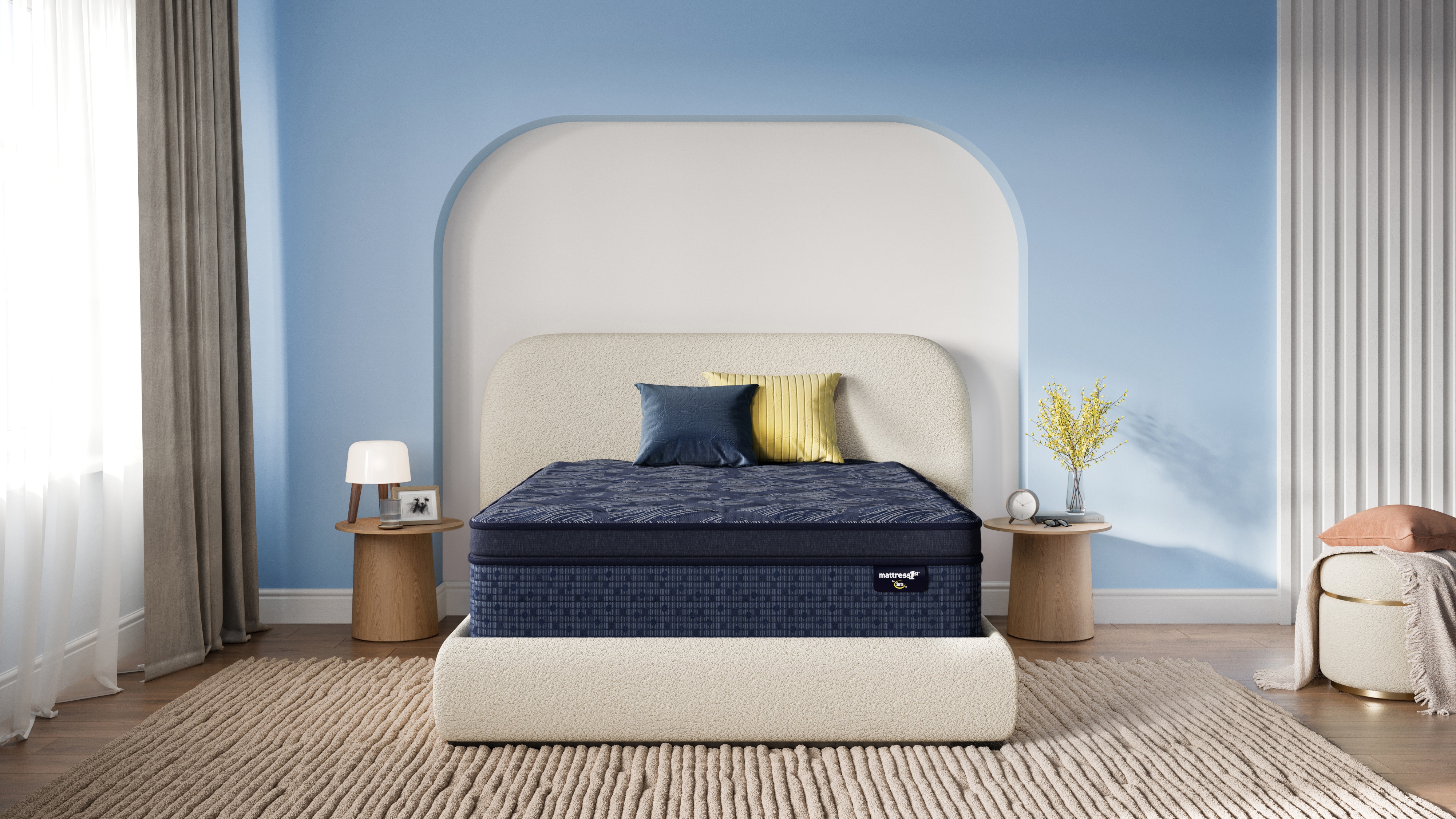 Mattress 1st Mattresses Falls Creek Firm Hybrid Euro Pillow Top Wells