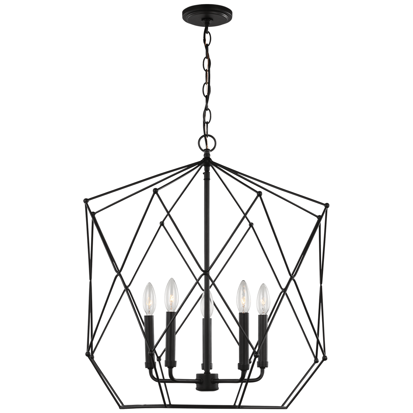 Visual Comfort & Co. Ceiling Lights Midnight Black Zarra