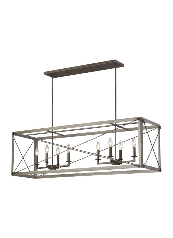 Visual Comfort & Co. Thornwood Eight Light Linear Pendant 6626308